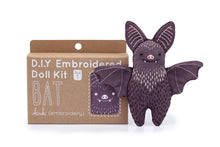 Load image into Gallery viewer, Small plushy Embroidery Kit - Made in Canada - Bat Owl Badger Moth Squirrel Otter
