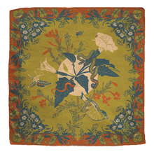 Load image into Gallery viewer, Organic Fair Trade Bandana: San Gabriel Foothills Datura  & Sphinx Moth