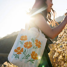 Load image into Gallery viewer, Poppy Stripe Tote