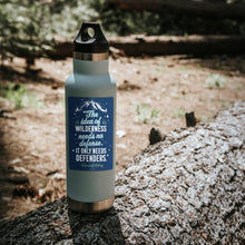 Load image into Gallery viewer, Edward Abbey Wilderness Defenders Quote Sticker
