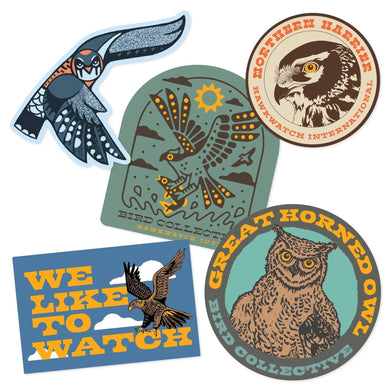 Bird Collective x HawkWatch Sticker Pack Raptor Hawk