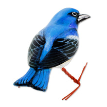 Load image into Gallery viewer, Lazuli Bunting Ceramic Bird Figurine