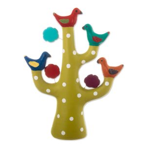 Handmade The Joyful Tree of life Choir Ceramic Sculpture