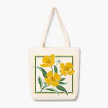 Load image into Gallery viewer, Bush Poppy Tote – Garden and Nature Bag Dendromicon