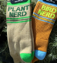 Load image into Gallery viewer, Plant Lover Socks Plant Nerd Bird Nerd