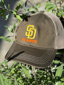 SD Plants Hat : Baseball Trucker Style Mesh Back and Flat Bill