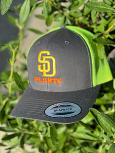 SD Plants Hat : Baseball Trucker Style Mesh Back and Flat Bill