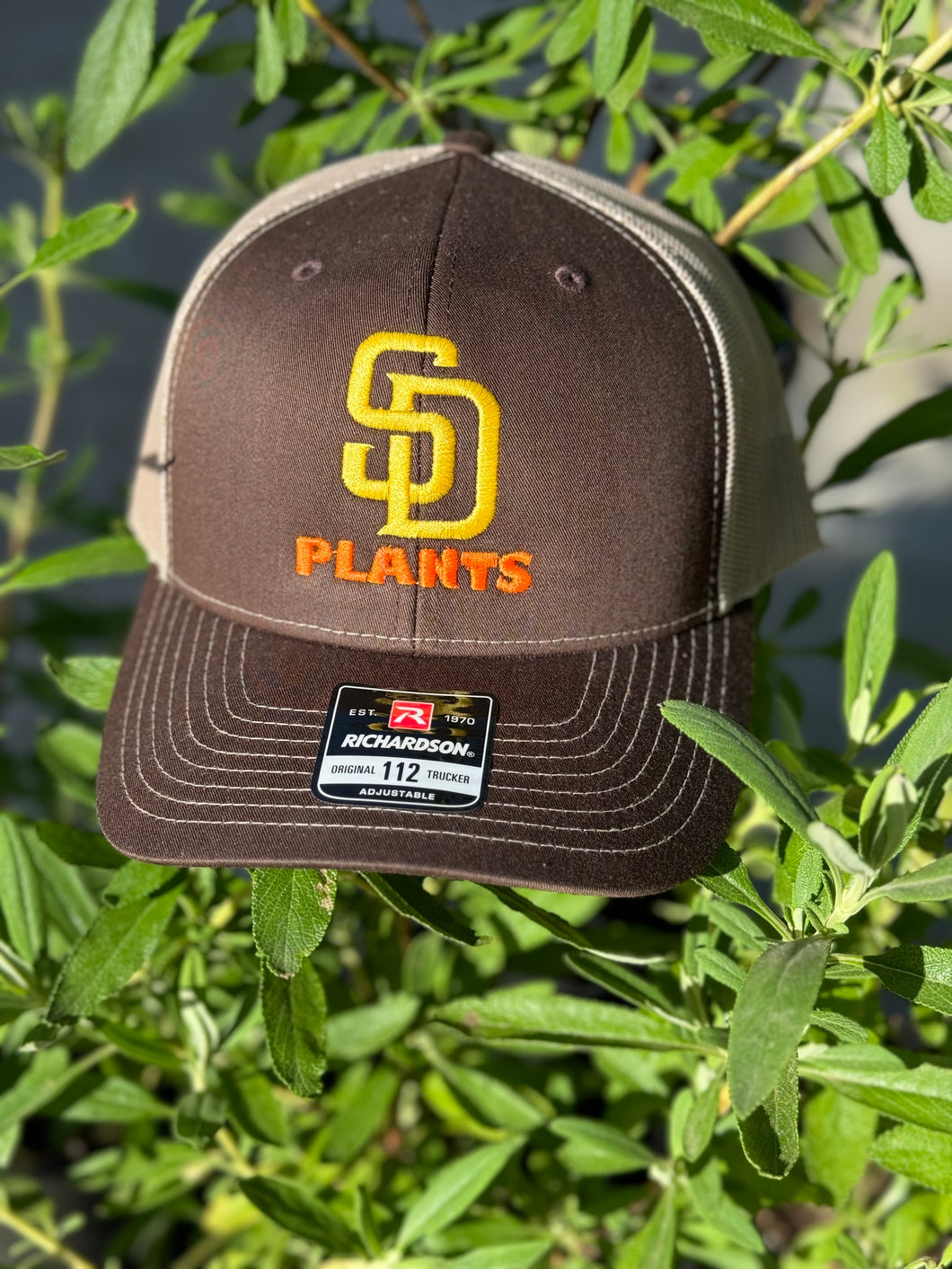 SD Plants Hat : Baseball Trucker Style Mesh Back and Flat Bill