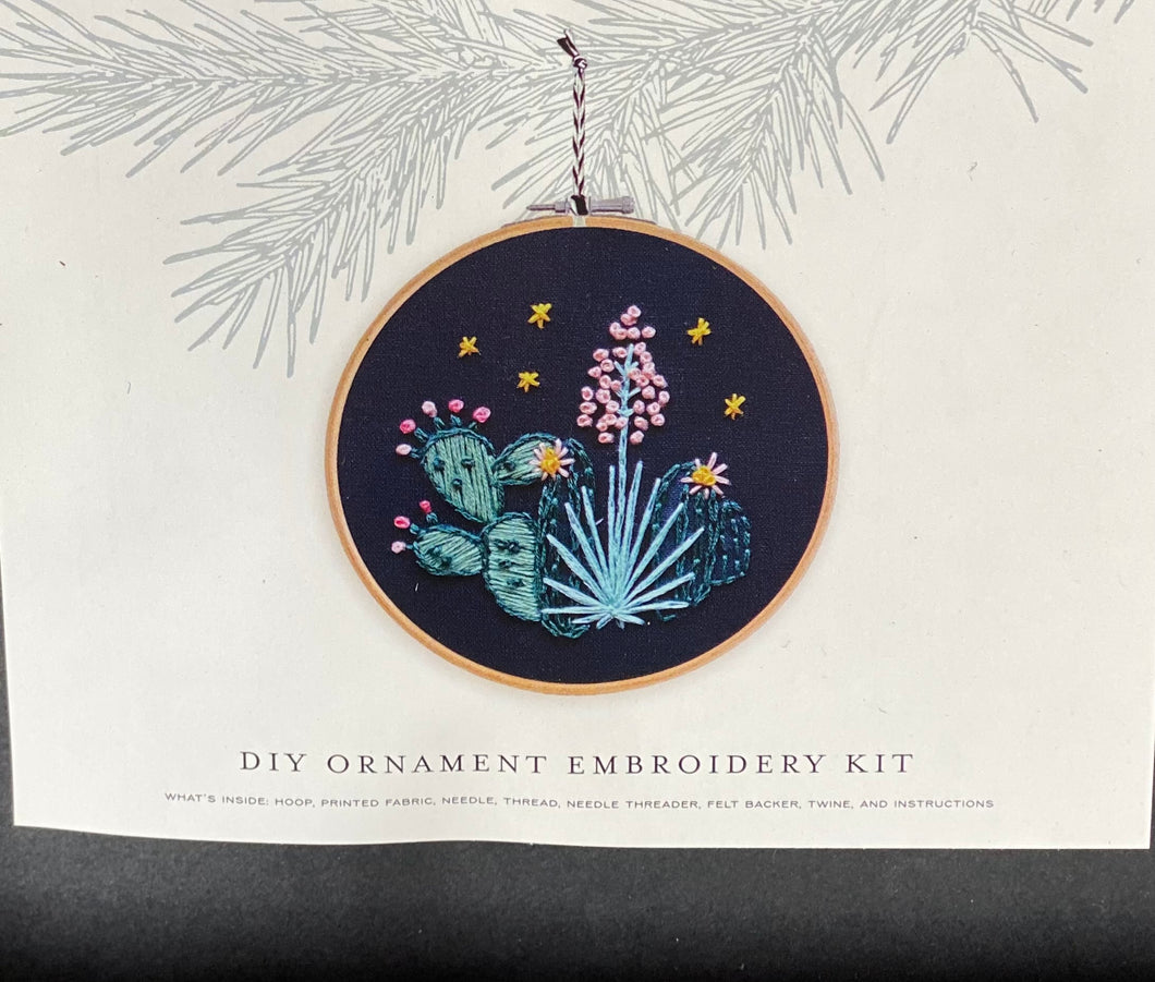 DIY Embroidery Holiday Ornament Kit Desert Nights – Neel's Nursery