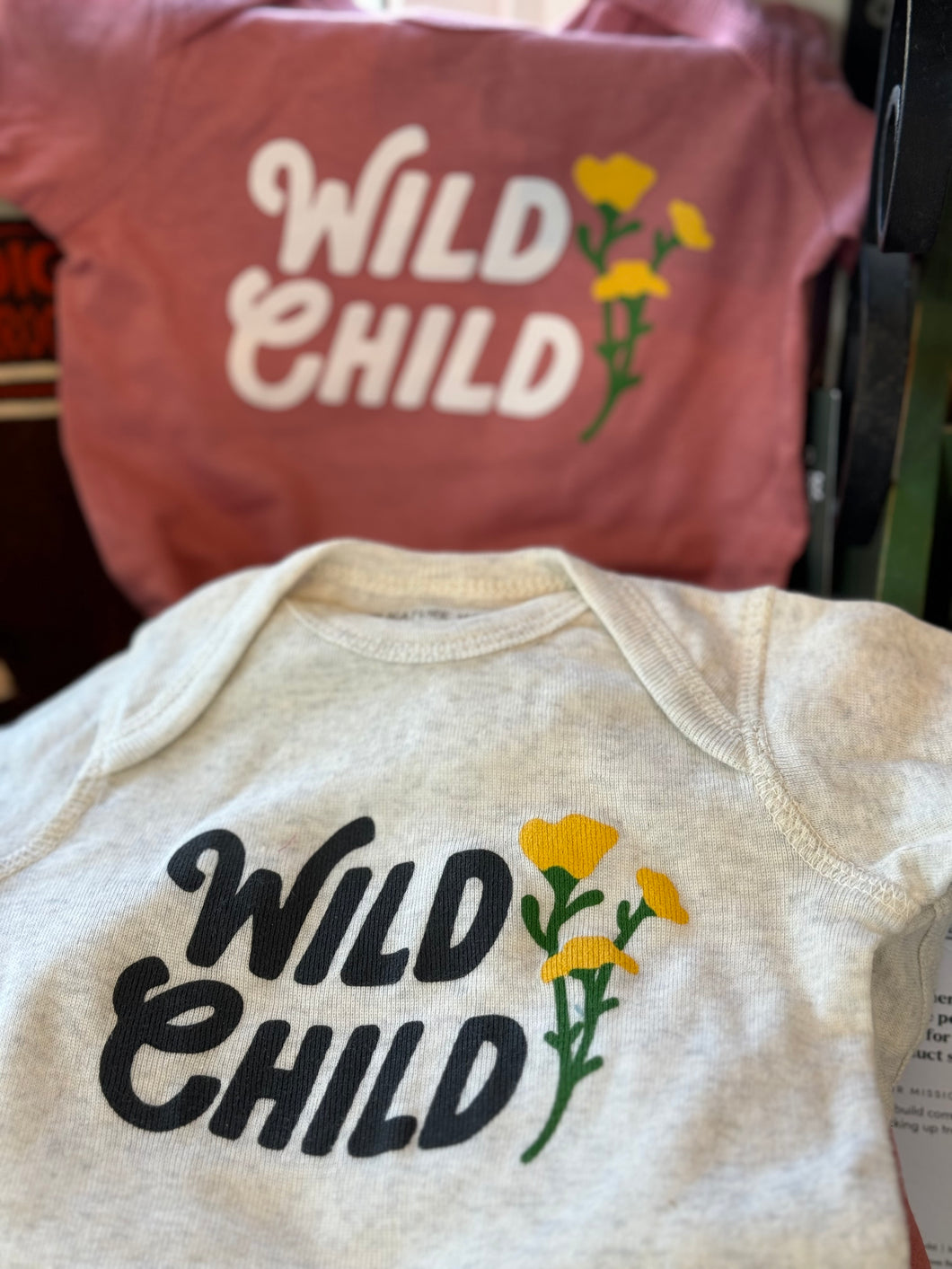 Wild Child California Poppy Toddler T-shirt baby onesie