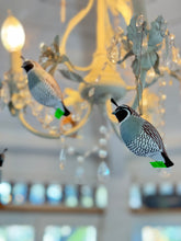 Load image into Gallery viewer, Hand Painted Wood Bird figures - Quail - Flicker - Woodpecker - Crow - Bluebird