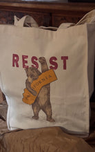 Load image into Gallery viewer, RESIST CA California Bear T-shirt, Bag, Banner, Pullover Hoodie Natural cotton
