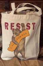 Load image into Gallery viewer, RESIST CA California Bear T-shirt, Bag, Banner, Pullover Hoodie Natural cotton