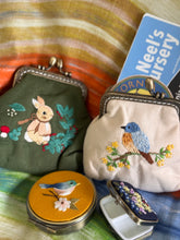 Load image into Gallery viewer, Bird Fox Rabbit Embroidered  Coin Purse Deer Ladybug