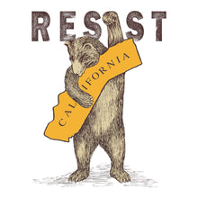 Load image into Gallery viewer, RESIST CA California Bear T-shirt, Bag, Banner, Pullover Hoodie Natural cotton