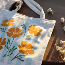 Load image into Gallery viewer, Poppy Stripe Tote
