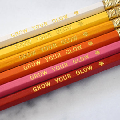 Grow Your Glow Or Plant Your Power Pencil Set