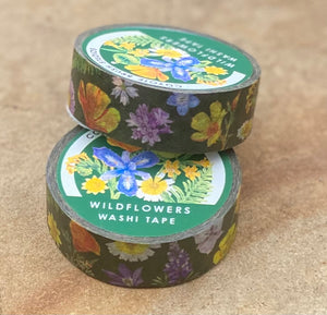 Washi Tape - Wildflowers Quail Poppy Monarch